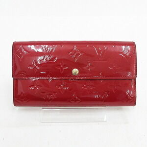 Louis Vuitton Vernis Portefeuille Wallet Long Pomme dAmour Red